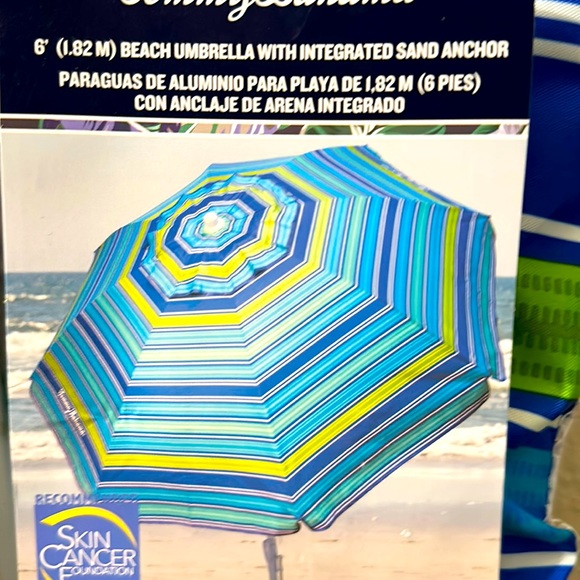 Tommy Bahama UPF 50+ 6-ft Beach Umbrella w/ Tilt - Picture 1 of 6